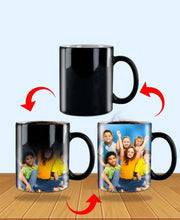 Load image into Gallery viewer, Black Ceramic Customized Magic Mug (325 Ml)