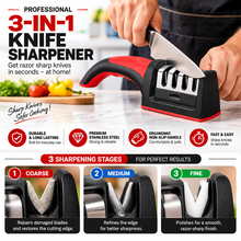 Load image into Gallery viewer, Premium Multi-Function Kitchen Knife Sharpener
