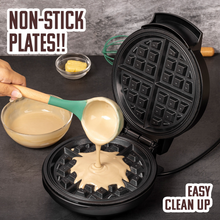Load image into Gallery viewer, Mini Non-Stick Waffle Maker – Perfect Waffles at Home
